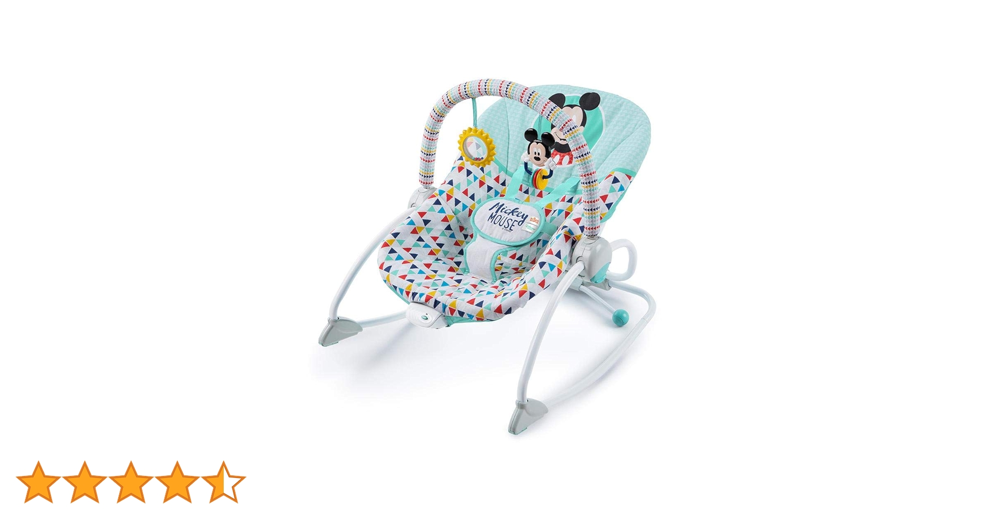 ミルク Mickey Infant to toddler rocker with vibrations and removable toy bar.